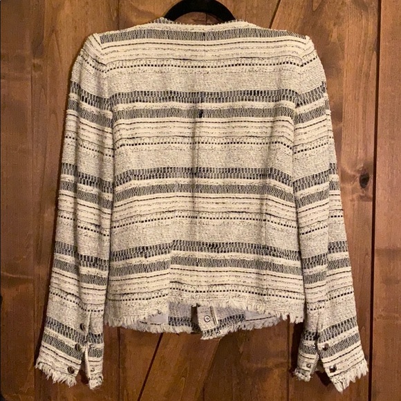 IRO Lizzie Jacket size 2, white and black woven! - Picture 2 of 6